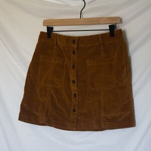 Mudd Corduroy Skirt – Size 3, Brown, High-Waisted, A-Line